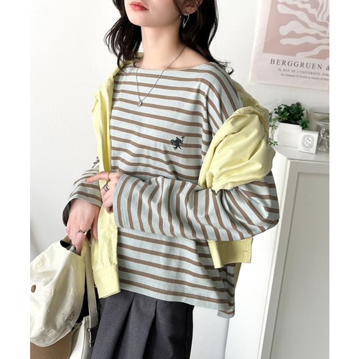 快適な着心地と洗練されたデザインが魅力。オーガニックコットンパネル ボーダーTシ… | Classical Elf  | 詳細画像22 