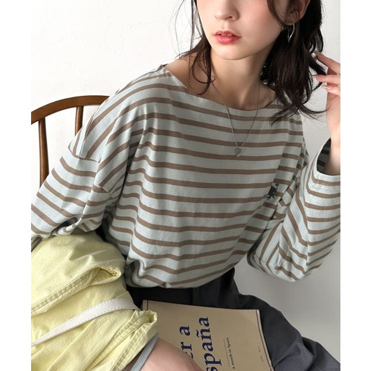 快適な着心地と洗練されたデザインが魅力。オーガニックコットンパネル ボーダーTシ… | Classical Elf  | 詳細画像23 