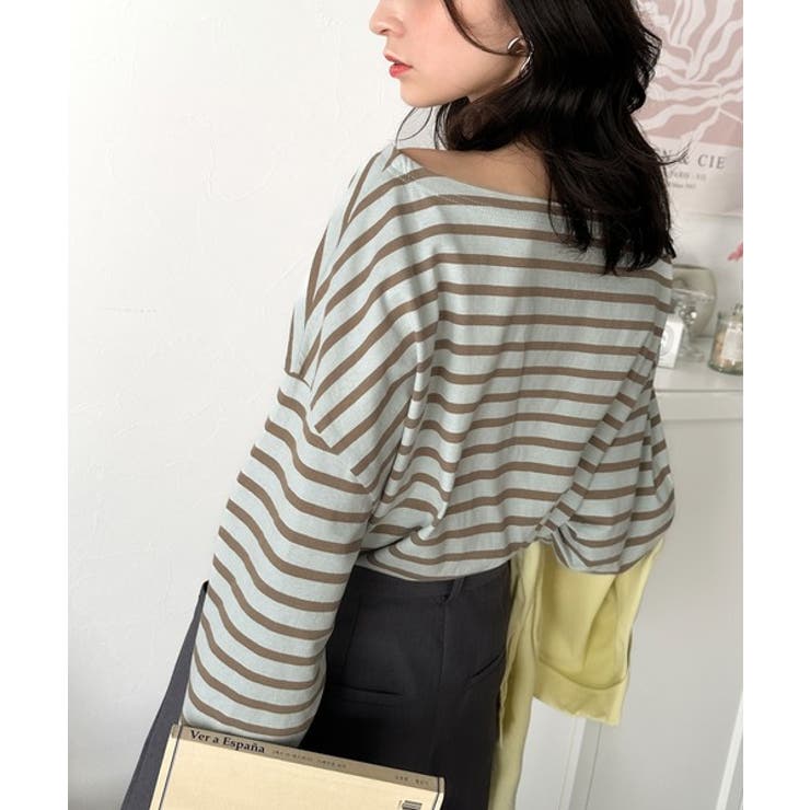 快適な着心地と洗練されたデザインが魅力。オーガニックコットンパネル ボーダーTシ… | Classical Elf  | 詳細画像24 