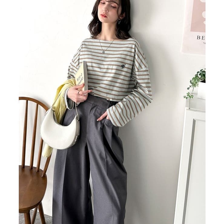 快適な着心地と洗練されたデザインが魅力。オーガニックコットンパネル ボーダーTシ… | Classical Elf  | 詳細画像25 