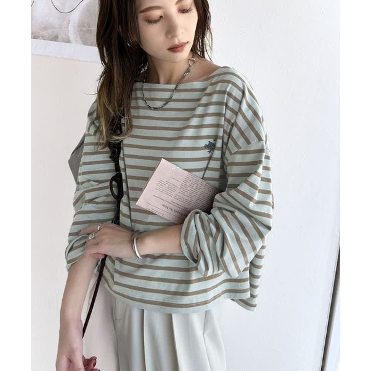 快適な着心地と洗練されたデザインが魅力。オーガニックコットンパネル ボーダーTシ… | Classical Elf  | 詳細画像26 