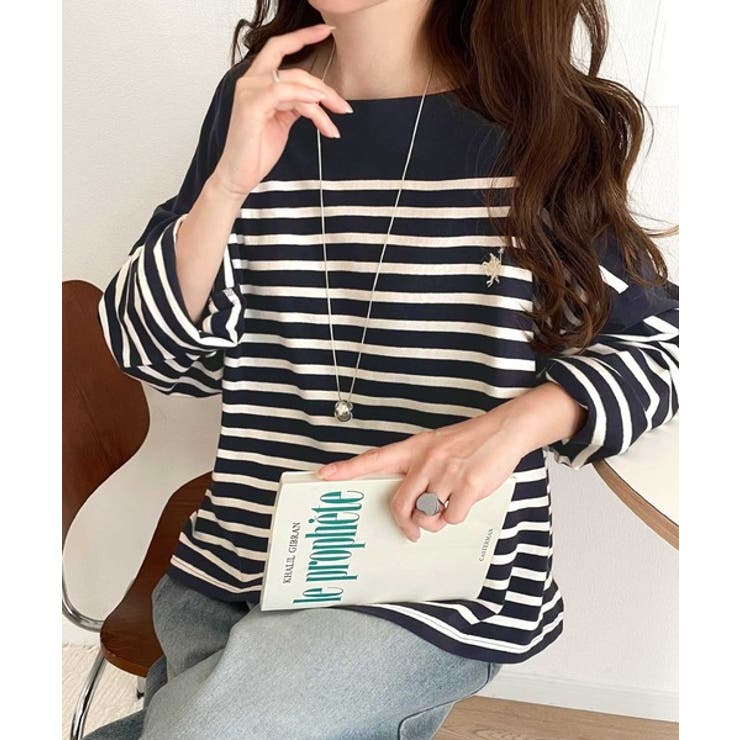 快適な着心地と洗練されたデザインが魅力。オーガニックコットンパネル ボーダーTシ… | Classical Elf  | 詳細画像29 