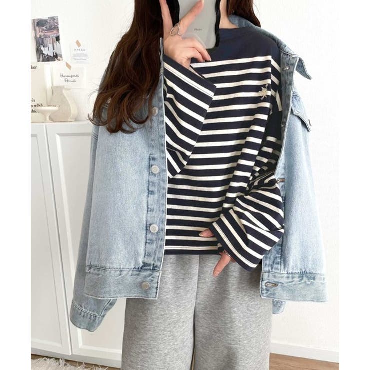 快適な着心地と洗練されたデザインが魅力。オーガニックコットンパネル ボーダーTシ… | Classical Elf  | 詳細画像30 