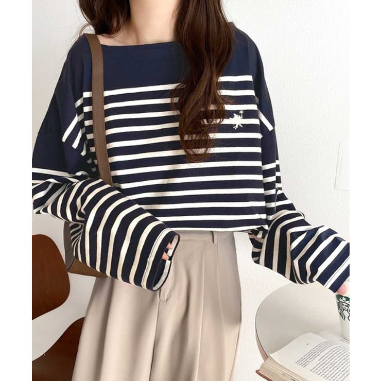 快適な着心地と洗練されたデザインが魅力。オーガニックコットンパネル ボーダーTシ… | Classical Elf  | 詳細画像34 