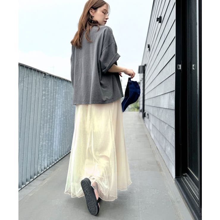 グレー | 優雅さ際立つ主役級。大人のマーメイドダブルチュールスカート（ロング丈） | Classical Elf 