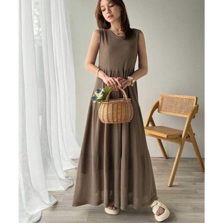 ふんわり透け感で大人フェミニン。前後2WAY3段シアーティアードニットワンピース… | Classical Elf  | 詳細画像17