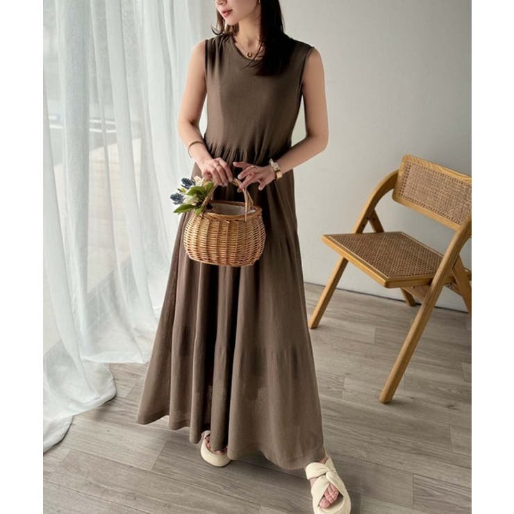 ふんわり透け感で大人フェミニン。前後2WAY3段シアーティアードニットワンピース… | Classical Elf  | 詳細画像26