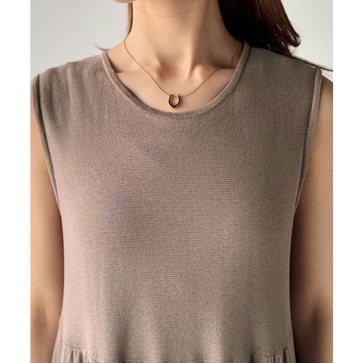 ふんわり透け感で大人フェミニン。前後2WAY3段シアーティアードニットワンピース… | Classical Elf  | 詳細画像32