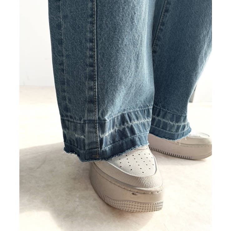 環境に優しいサステナブル素材。綿100％デニム素材サイドカットカーブパンツ | Classical Elf  | 詳細画像31 