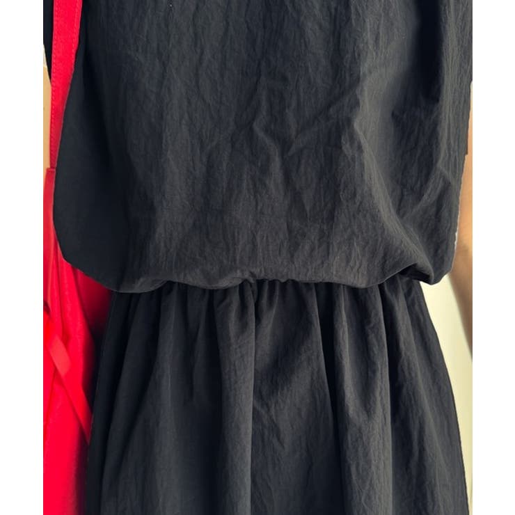 1枚で即お洒落見え。セットアップ風Aラインノースリーブロングワンピース | Classical Elf  | 詳細画像27 