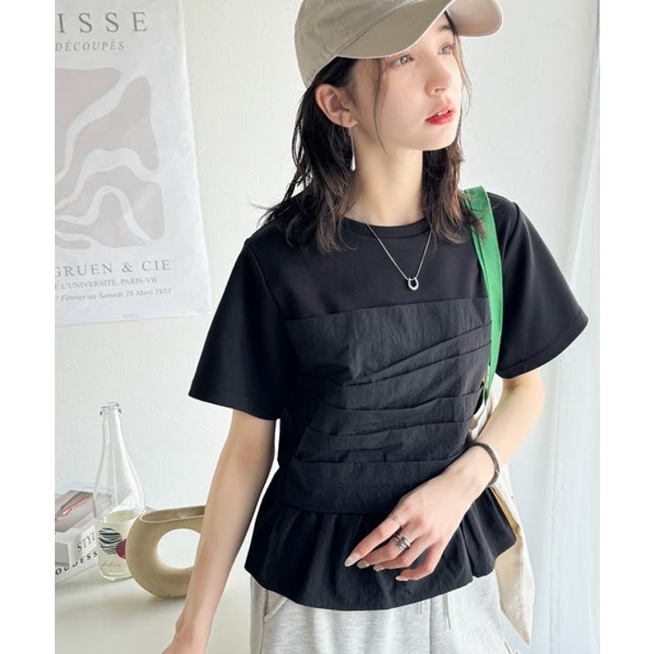 簡単おしゃれが叶う。Tシャツ×ビスチェドッキング半袖トップス | Classical Elf  | 詳細画像42 