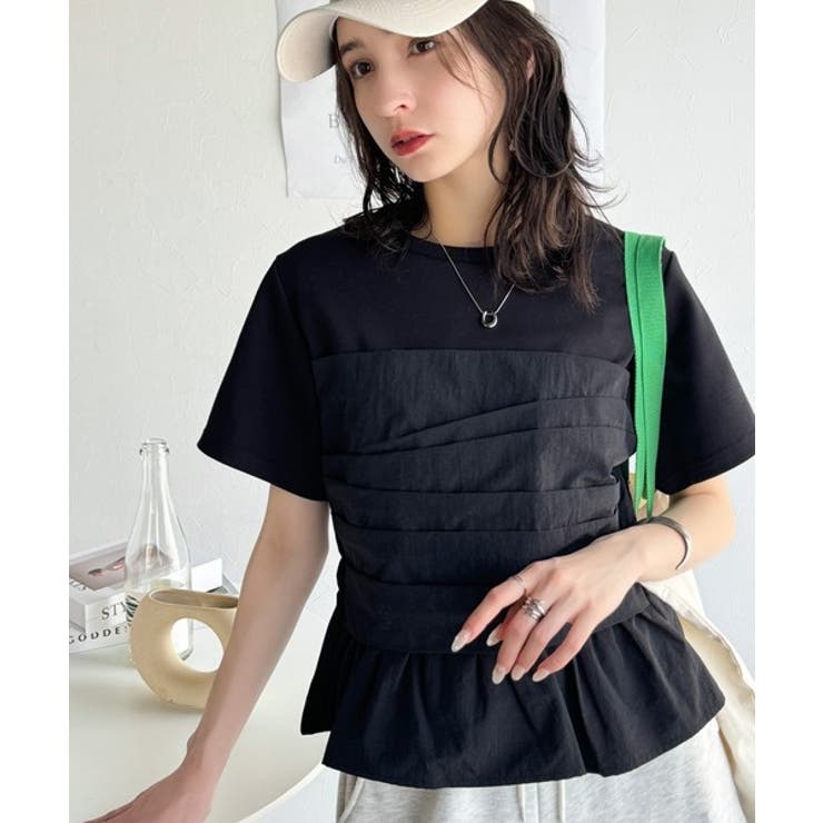 簡単おしゃれが叶う。Tシャツ×ビスチェドッキング半袖トップス | Classical Elf  | 詳細画像43 