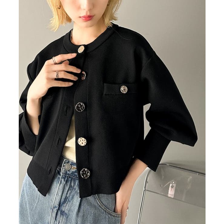 エンクロゼカーディガン クロシェフラワーニットカーディガン｜MEN｜251HAT70-046G｜AZUL
