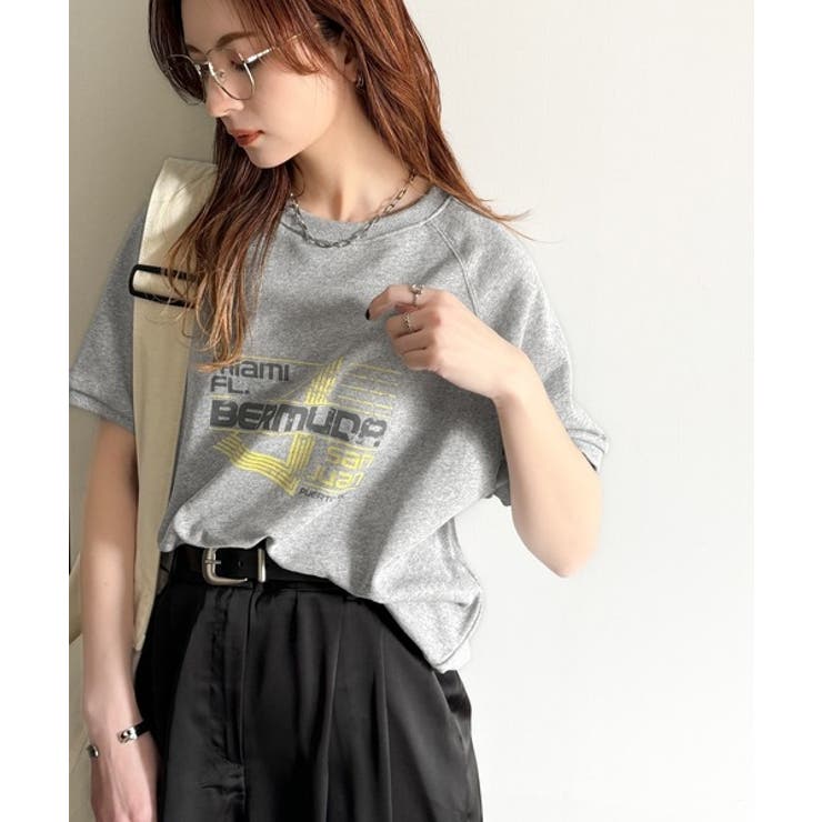 こなれカジュアルの新定番。前後2wayヴィンテージ風グラフィックプリント裏毛スウ… | Classical Elf  | 詳細画像10 