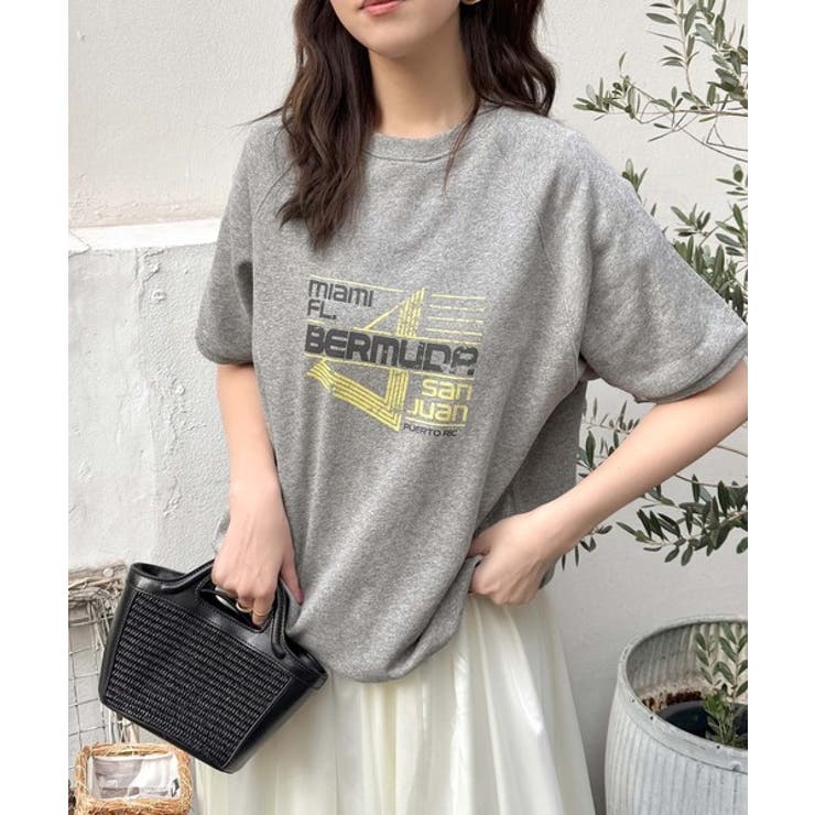 こなれカジュアルの新定番。前後2wayヴィンテージ風グラフィックプリント裏毛スウ… | Classical Elf  | 詳細画像15 