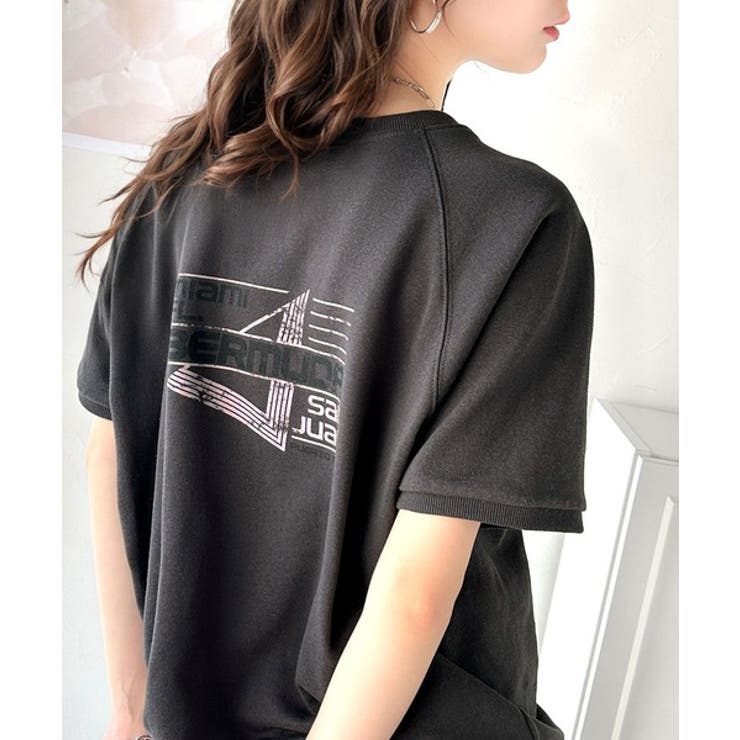 こなれカジュアルの新定番。前後2wayヴィンテージ風グラフィックプリント裏毛スウ… | Classical Elf  | 詳細画像16 