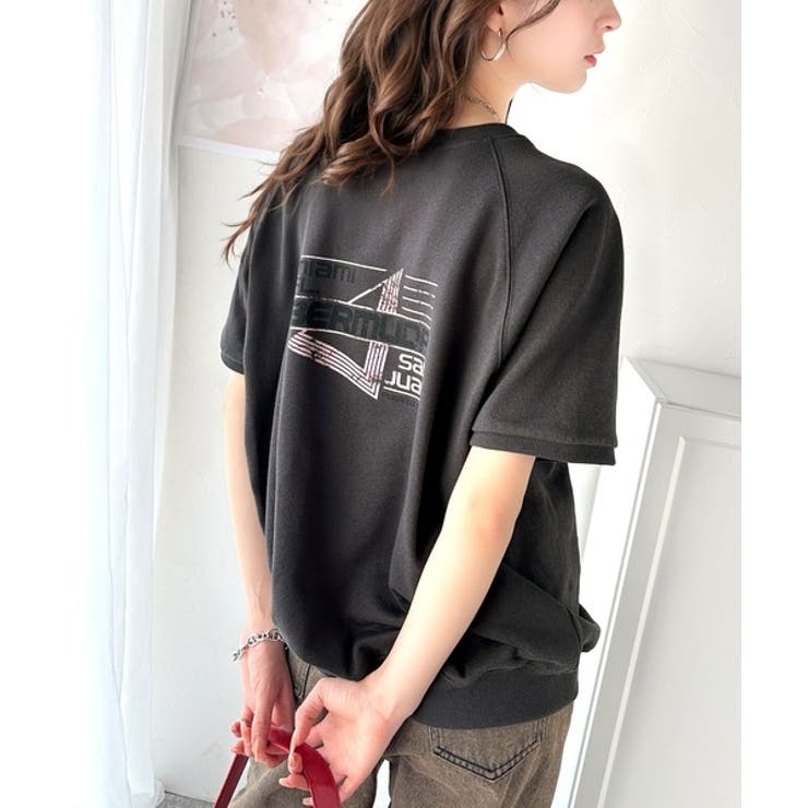 こなれカジュアルの新定番。前後2wayヴィンテージ風グラフィックプリント裏毛スウ… | Classical Elf  | 詳細画像17 