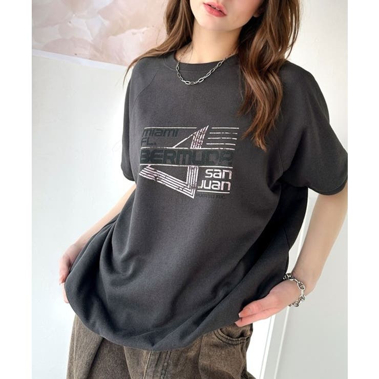 こなれカジュアルの新定番。前後2wayヴィンテージ風グラフィックプリント裏毛スウ… | Classical Elf  | 詳細画像18 