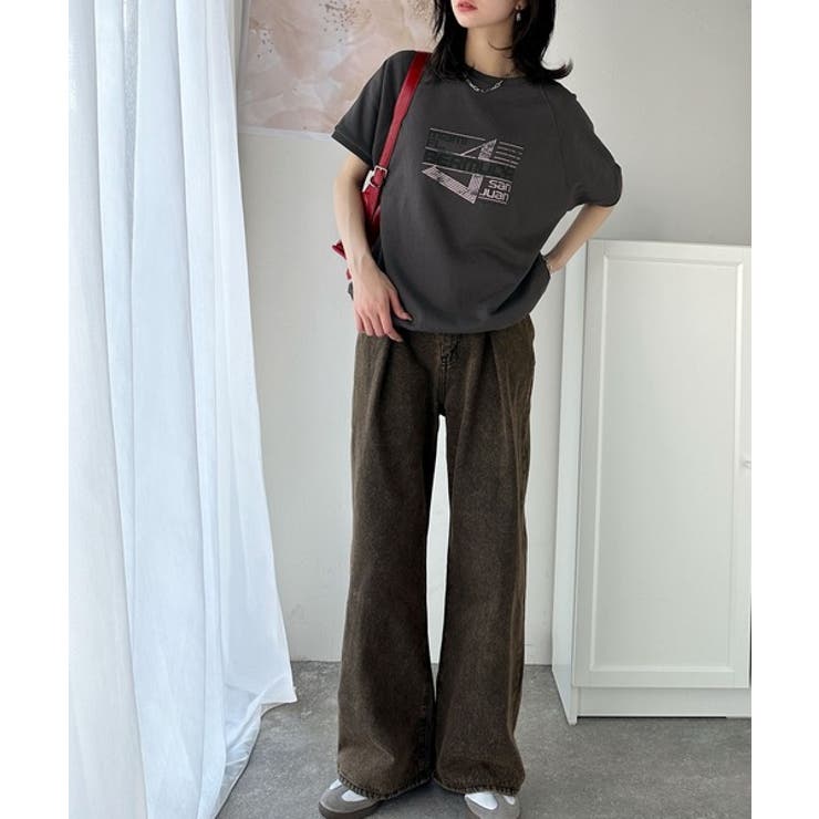 こなれカジュアルの新定番。前後2wayヴィンテージ風グラフィックプリント裏毛スウ… | Classical Elf  | 詳細画像21 