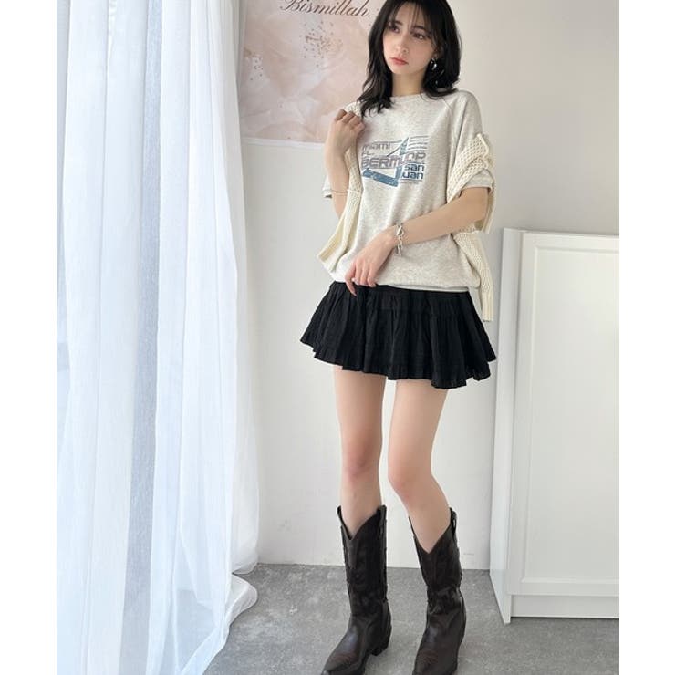 こなれカジュアルの新定番。前後2wayヴィンテージ風グラフィックプリント裏毛スウ… | Classical Elf  | 詳細画像26 