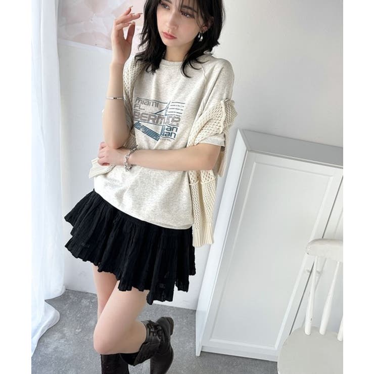 こなれカジュアルの新定番。前後2wayヴィンテージ風グラフィックプリント裏毛スウ… | Classical Elf  | 詳細画像27 