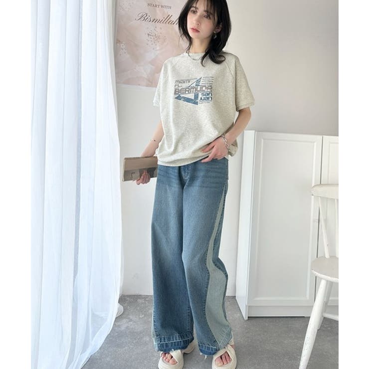 こなれカジュアルの新定番。前後2wayヴィンテージ風グラフィックプリント裏毛スウ… | Classical Elf  | 詳細画像29 