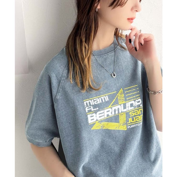 こなれカジュアルの新定番。前後2wayヴィンテージ風グラフィックプリント裏毛スウ… | Classical Elf  | 詳細画像31 