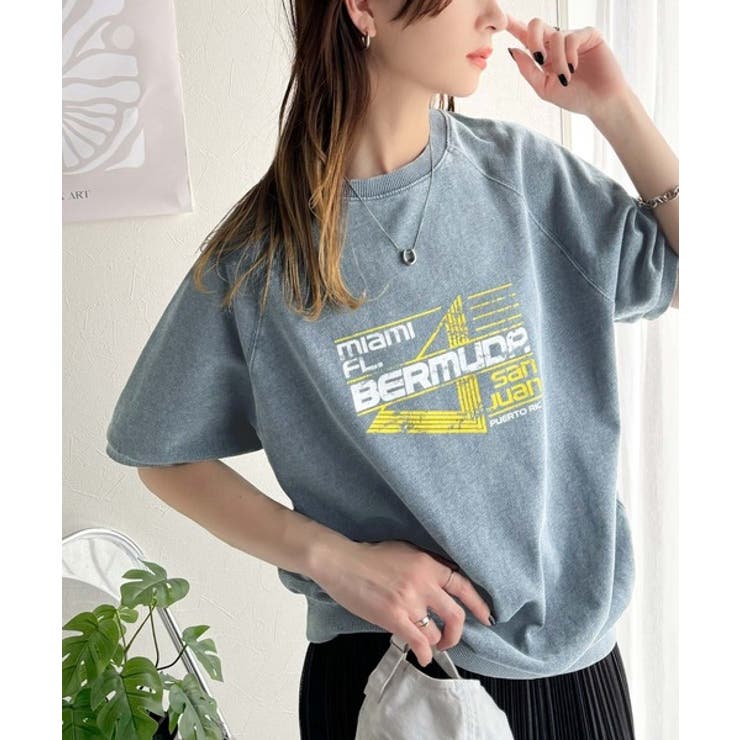 こなれカジュアルの新定番。前後2wayヴィンテージ風グラフィックプリント裏毛スウ… | Classical Elf  | 詳細画像33 