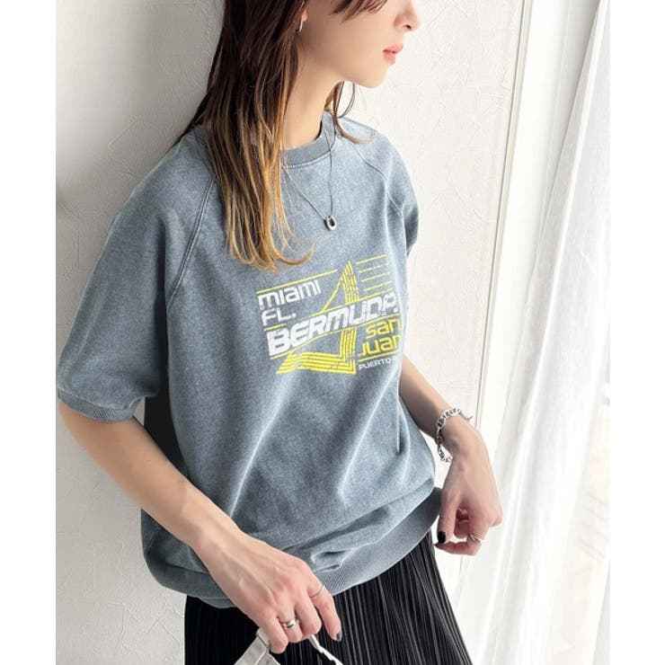 こなれカジュアルの新定番。前後2wayヴィンテージ風グラフィックプリント裏毛スウ… | Classical Elf  | 詳細画像34 