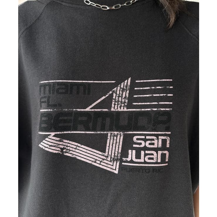 こなれカジュアルの新定番。前後2wayヴィンテージ風グラフィックプリント裏毛スウ… | Classical Elf  | 詳細画像38 