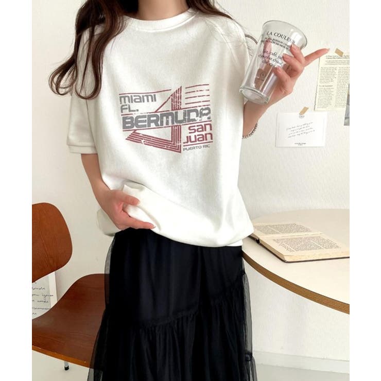 こなれカジュアルの新定番。前後2wayヴィンテージ風グラフィックプリント裏毛スウ… | Classical Elf  | 詳細画像5 