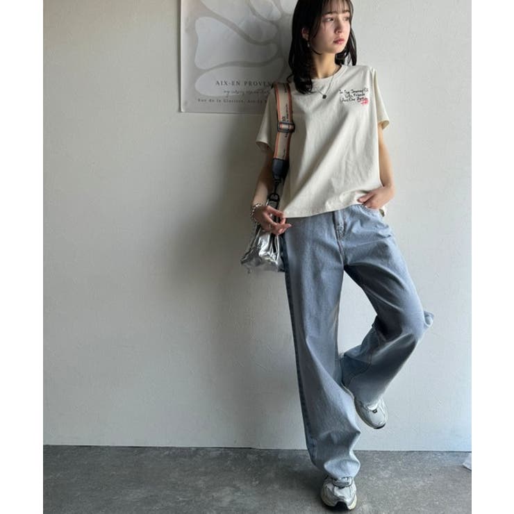 アートのように刺繍が映える。オーガニックコットン100%らくがき風刺繍 無地＆ボ… | Classical Elf  | 詳細画像24 