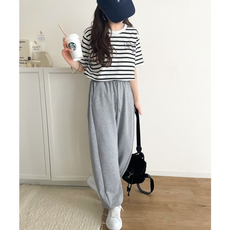 アートのように刺繍が映える。オーガニックコットン100%らくがき風刺繍 無地＆ボ… | Classical Elf  | 詳細画像34 