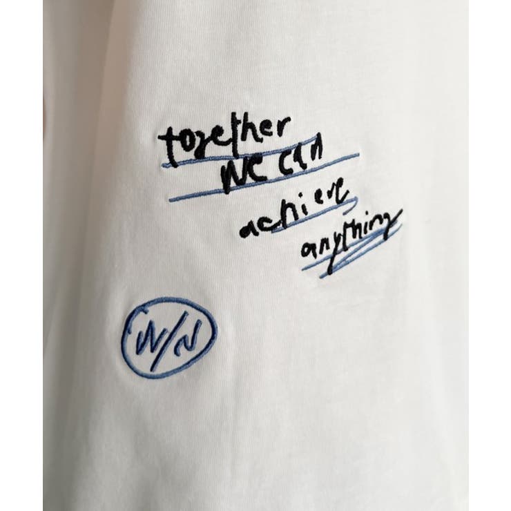 アートのように刺繍が映える。オーガニックコットン100%らくがき風刺繍 無地＆ボ… | Classical Elf  | 詳細画像47 