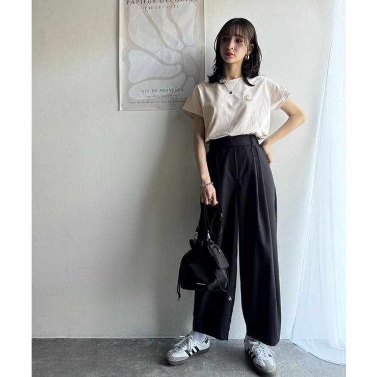 オーガニックコットン100%。胸元ラメ糸ワンポイント刺繍 無地＆ボーダー柄Tシャ… | Classical Elf  | 詳細画像30 