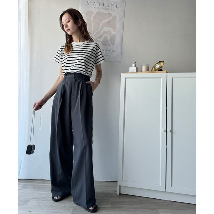 こなれ感たっぷり。オーガニックコットン100％胸元PAEAN刺繍Tシャツ(半袖) | Classical Elf  | 詳細画像18 