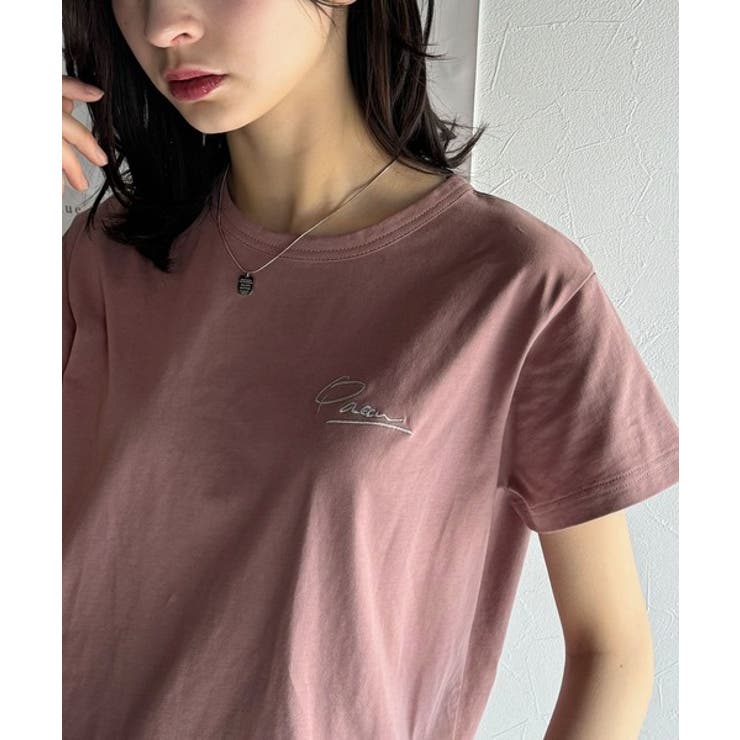 こなれ感たっぷり。オーガニックコットン100％胸元PAEAN刺繍Tシャツ(半袖) | Classical Elf  | 詳細画像49 