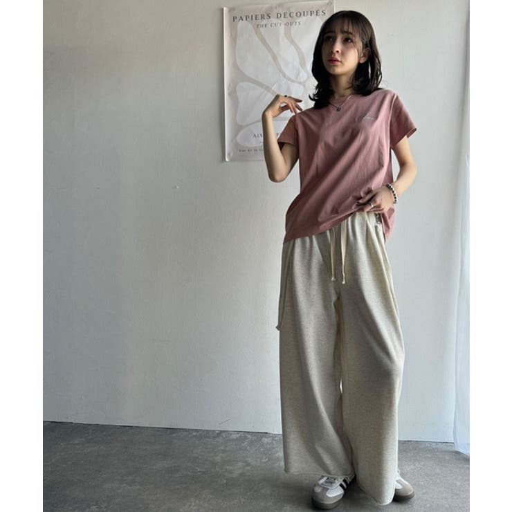 こなれ感たっぷり。オーガニックコットン100％胸元PAEAN刺繍Tシャツ(半袖) | Classical Elf  | 詳細画像52 