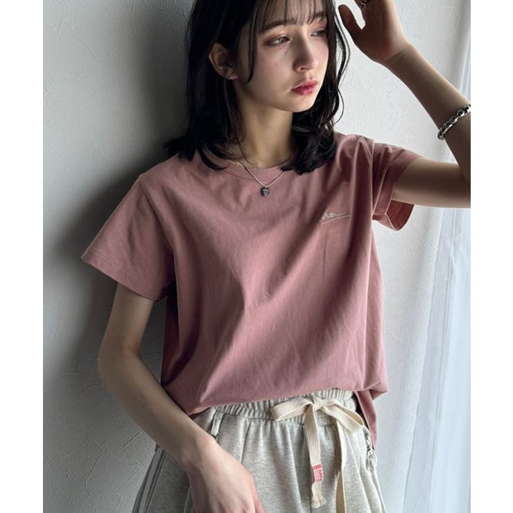 こなれ感たっぷり。オーガニックコットン100％胸元PAEAN刺繍Tシャツ(半袖) | Classical Elf  | 詳細画像55 