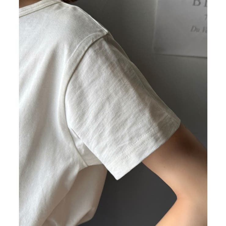 こなれ感たっぷり。オーガニックコットン100％胸元PAEAN刺繍Tシャツ(半袖) | Classical Elf  | 詳細画像59 