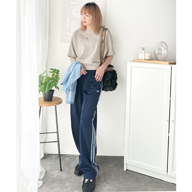 抜け感のある洗練デザイン。ラグランコンパクトスウェット風ニット(半袖） | Classical Elf  | 詳細画像39 