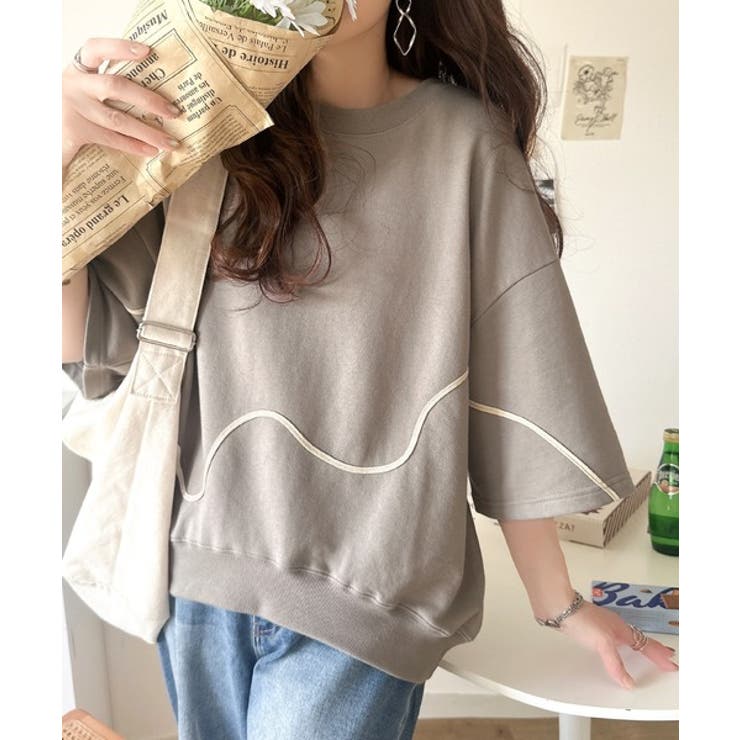 立体感のある刺繍がトレンドムード。paeanバック ウェーブコード刺繍 BIG刺繍 | Classical Elf  | 詳細画像34 