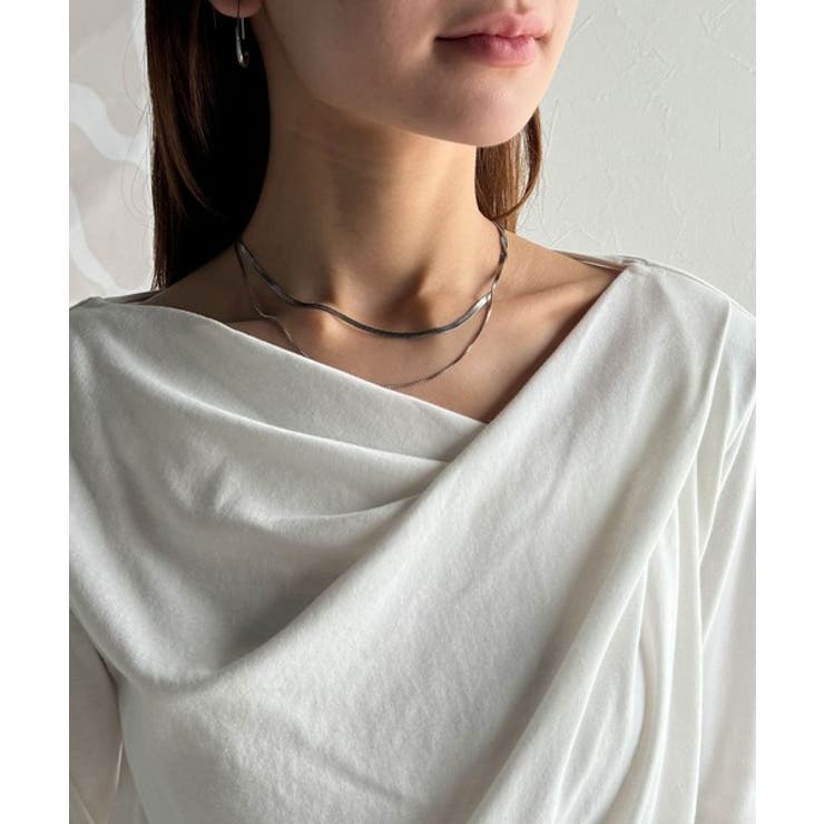 大人の上品映え。綿100％ドレープ５分袖プルオーバー  | Classical Elf  | 詳細画像41 