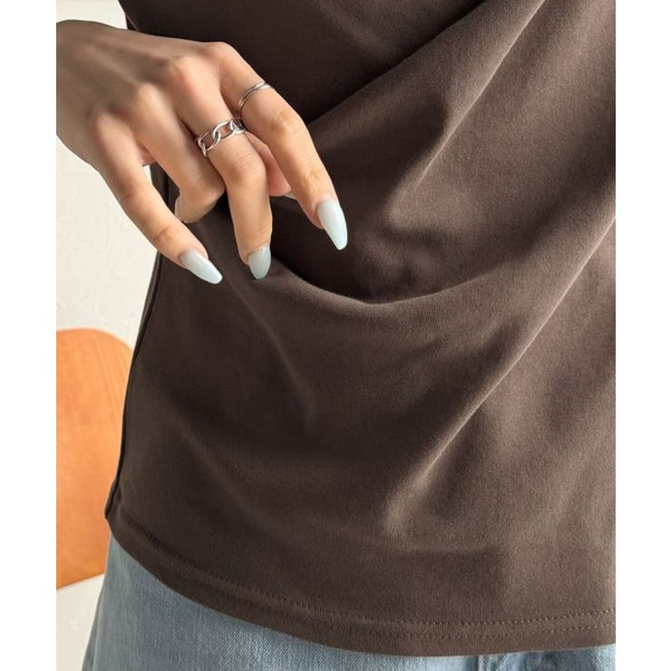 大人の上品映え。綿100％ドレープ５分袖プルオーバー  | Classical Elf  | 詳細画像43 