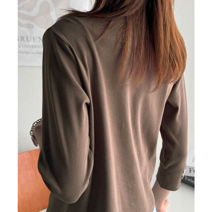 大人の上品映え。綿100％ドレープ５分袖プルオーバー  | Classical Elf  | 詳細画像44 