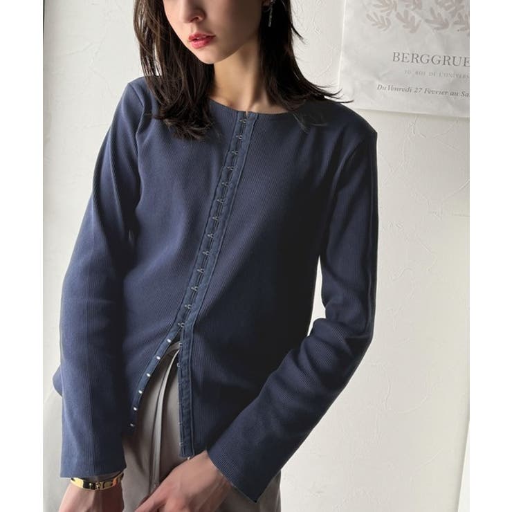 おしゃれ感を格上げ。綿100％前後2wayシルバーホック使いカーディガントップス… | Classical Elf  | 詳細画像60 