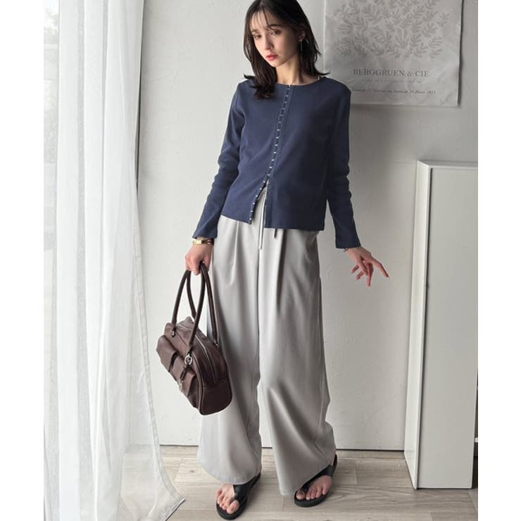 おしゃれ感を格上げ。綿100％前後2wayシルバーホック使いカーディガントップス… | Classical Elf  | 詳細画像61 