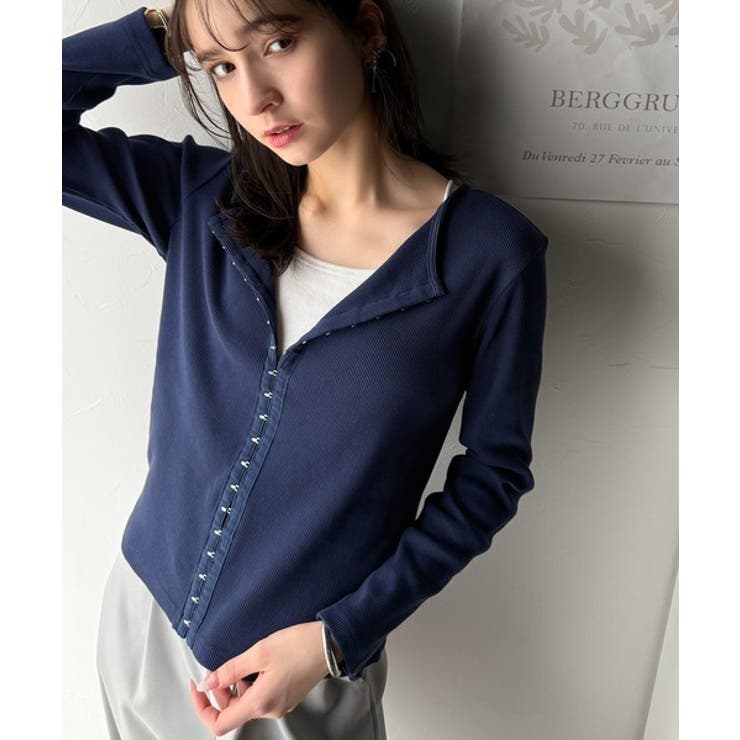 おしゃれ感を格上げ。綿100％前後2wayシルバーホック使いカーディガントップス… | Classical Elf  | 詳細画像62 