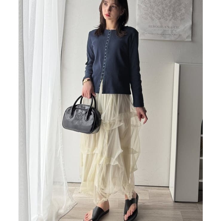 おしゃれ感を格上げ。綿100％前後2wayシルバーホック使いカーディガントップス… | Classical Elf  | 詳細画像65 