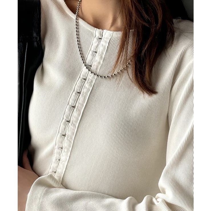 おしゃれ感を格上げ。綿100％前後2wayシルバーホック使いカーディガントップス… | Classical Elf  | 詳細画像66 